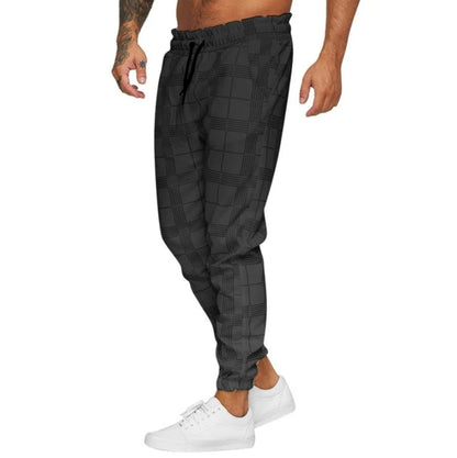 Pantalon Jogging Chic à Carreaux pour Homme