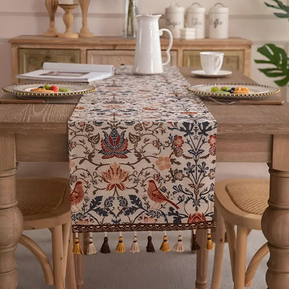 Chemin de Table Floral pour Décoration Intérieure 3