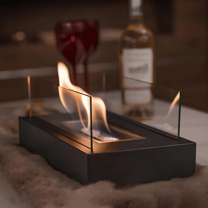 Cheminée de Table Portable Bioéthanol Design Compact - Foivo
