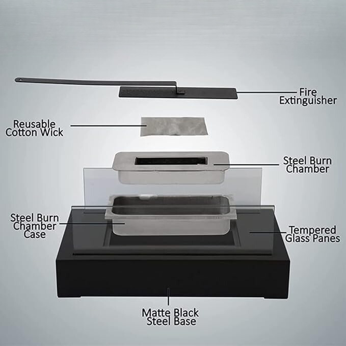 Cheminée de Table Portable Design Moderne 7