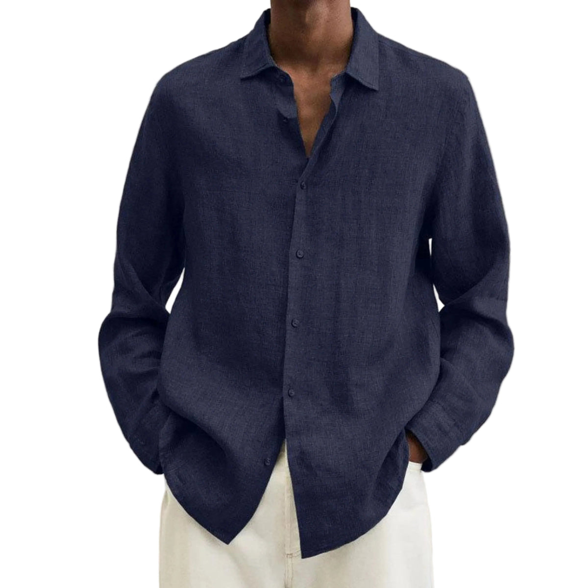 Chemise Homme Coton Ajustée Coupe Classique - Foivo