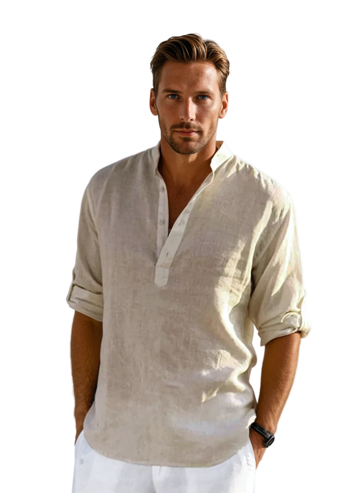 Chemise Homme Coton Respirante Coupe Décontractée - Foivo