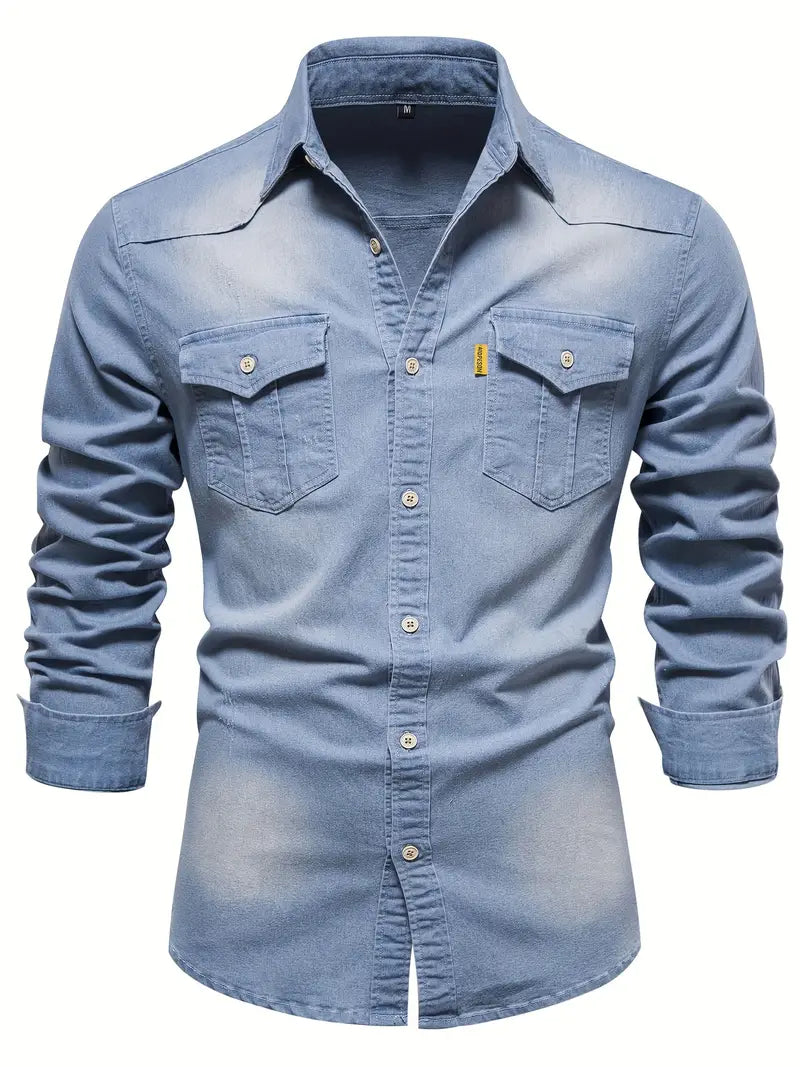 Chemise Homme Denim Printemps 2025 1
