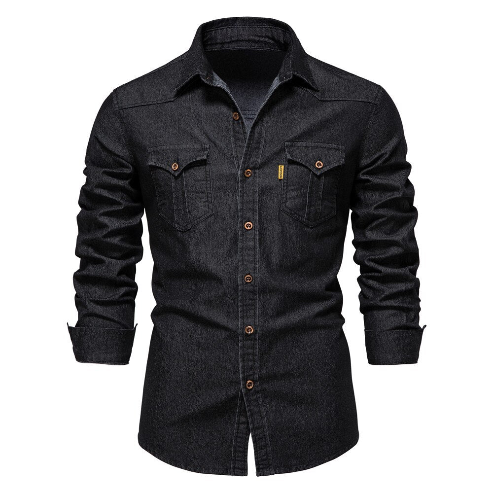 Chemise Homme Denim Printemps 2025 2