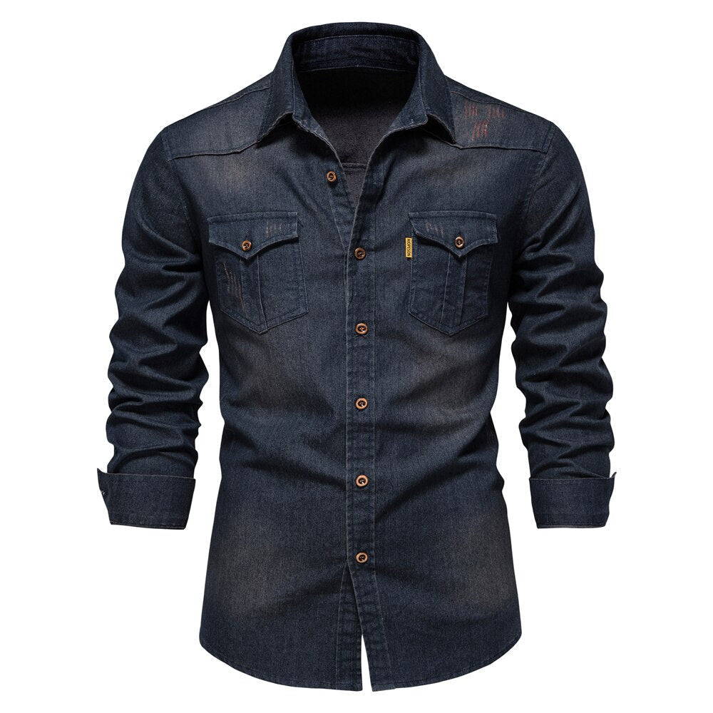 Chemise Homme Denim Printemps 2025 3