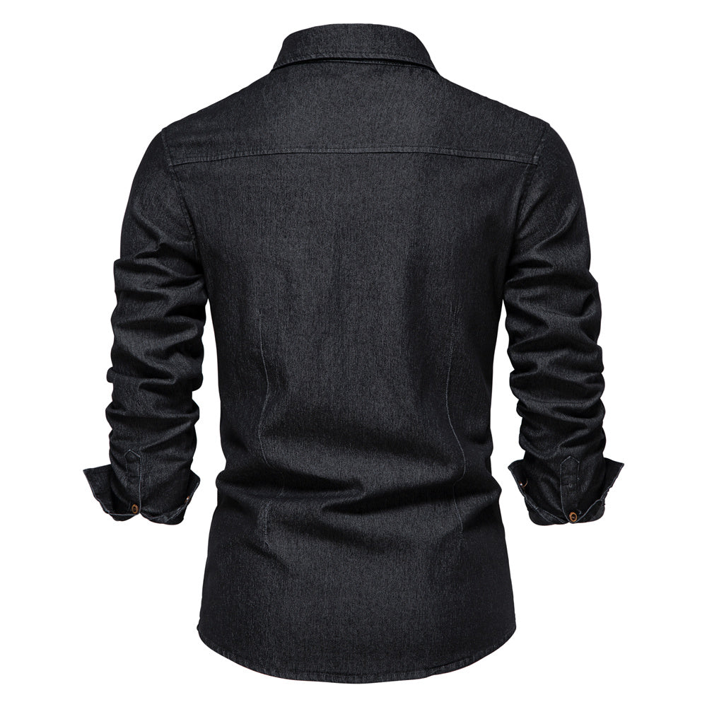 Chemise Homme Denim Printemps 2025 4