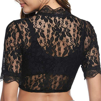 Chemisier Dirndl Bavarois Court en Dentelle 1