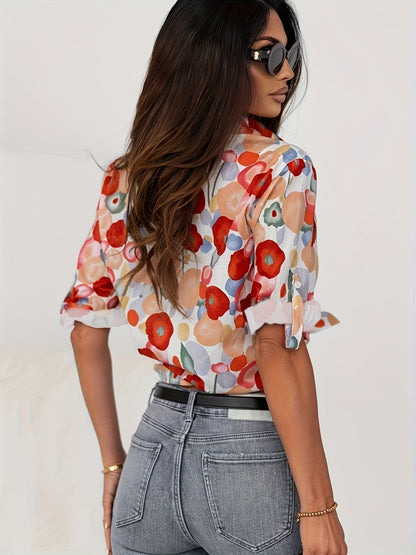 Chemisier à fleurs pour femmes Chic 1