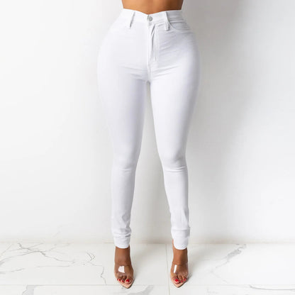 Jeggings Femmes Élégants Taille Haute Noirs