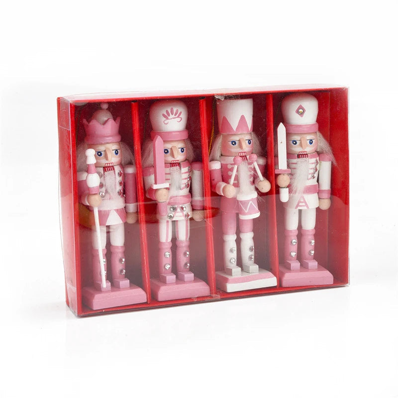 ChicWalnuts | Pink Cartoon-Style Nutcracker Decor Figures - Foivo