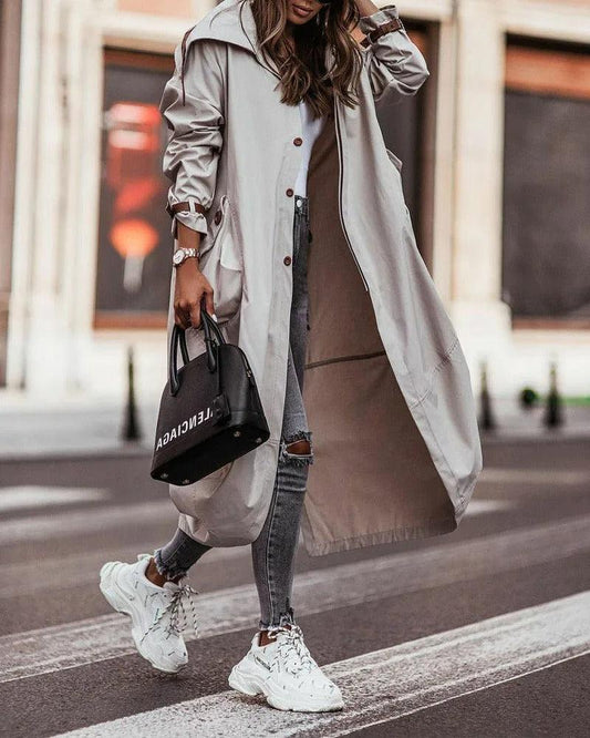 Manteau de Pluie Élégant pour Femme | Léger et Imperméable pour Printemps - Foivo