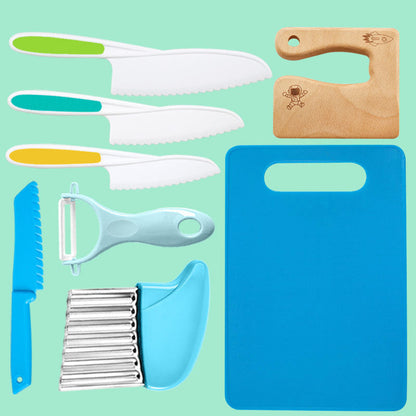 Jouet de Cuisine Enfants 8 Pièces - Ustensiles de Cuisine Sécurisés et Accessoires Amusants