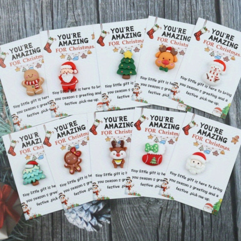 Cartes de Noël Mini Cadeau Édition Limitée Charme Festif - BlxckFR