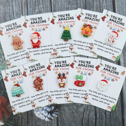 Cartes de Noël Mini Cadeau Édition Limitée Charme Festif - BlxckFR