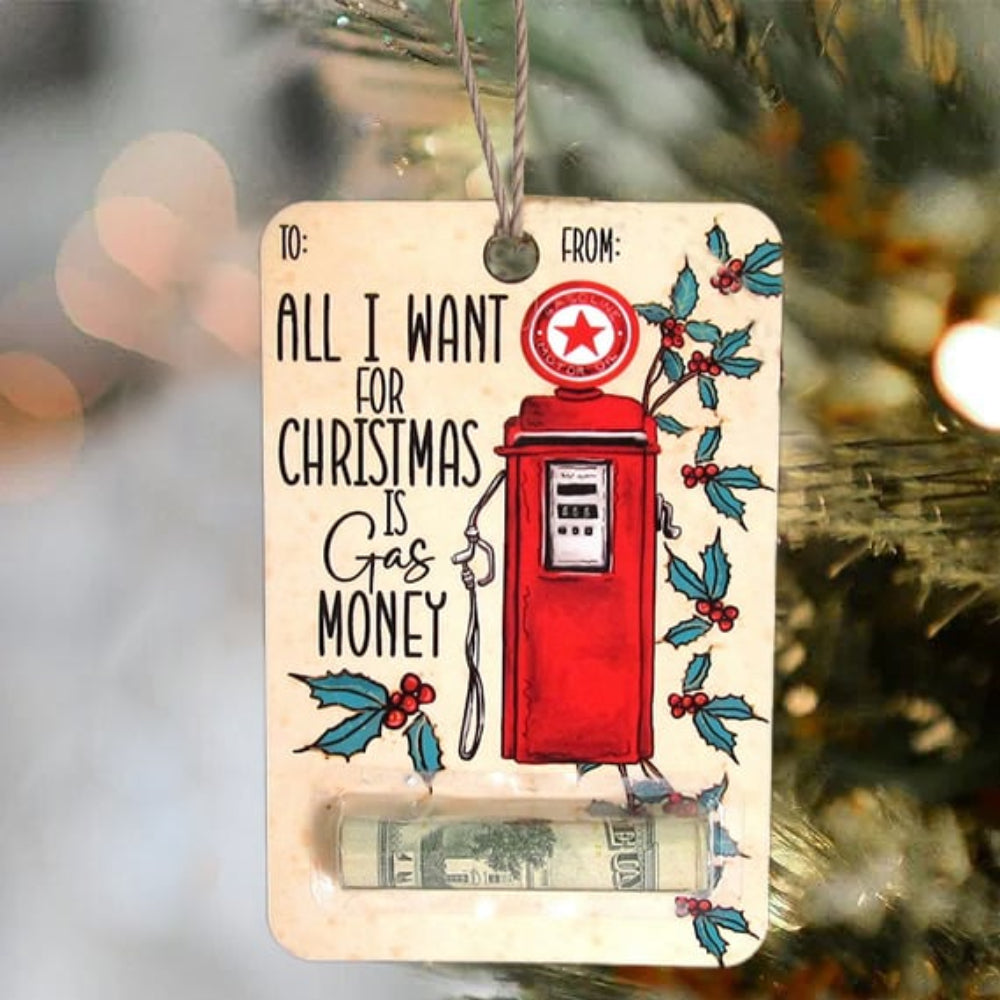 Cartes de Noël Bois Porte-Monnaie Décoration Originale