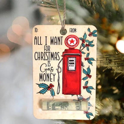 Cartes de Noël Bois Porte-Monnaie Décoration Originale