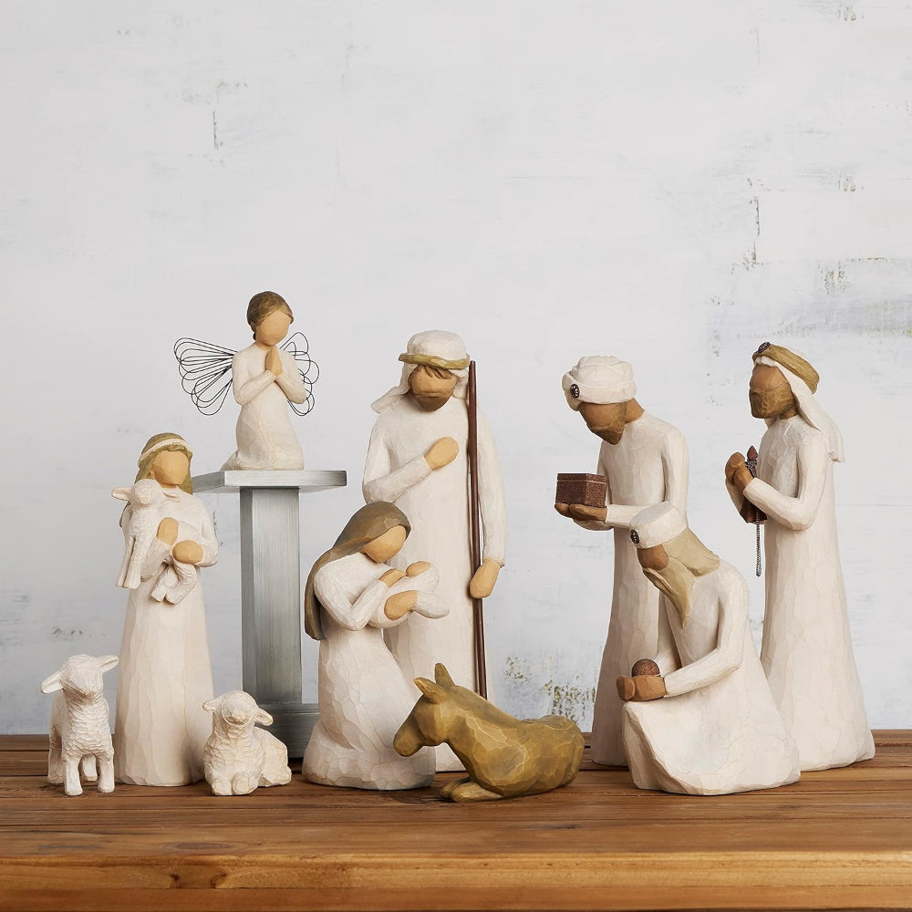 Décoration de Noël Crèche en Bois Sculpté - BlxckFR