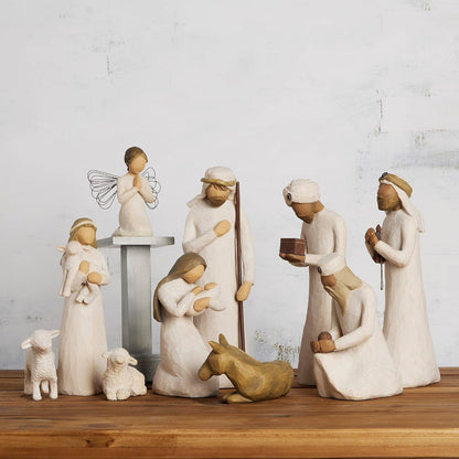 Décoration de Noël Crèche en Bois Sculpté - BlxckFR