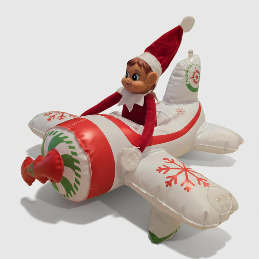 Décoration de Noël Gonflable Elfes Ensemble 24 Avion Intérieur Extérieur - BlxckFR