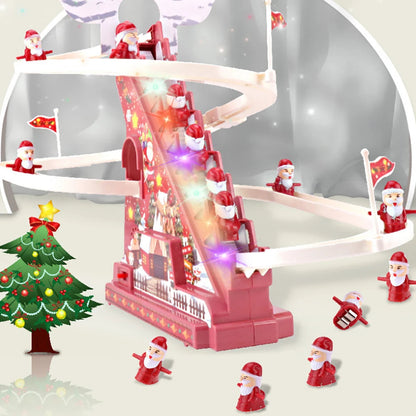 Christmas Luxury | Musical Climbing Santa Ladder Decoration