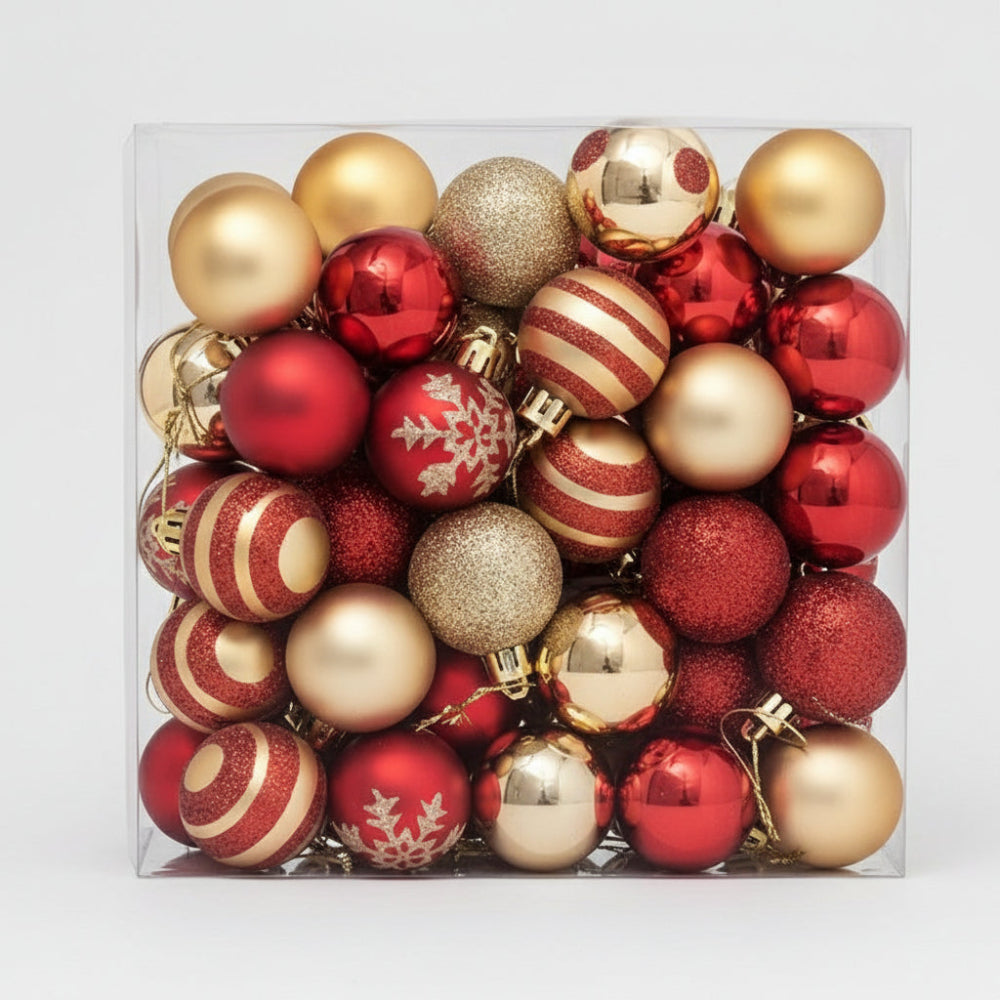 Décorations de Noël Boules Classiques Rondes pour Arbre - BlxckFR