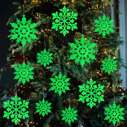 Décorations de Noël Flocon de Neige Ensemble Hiver