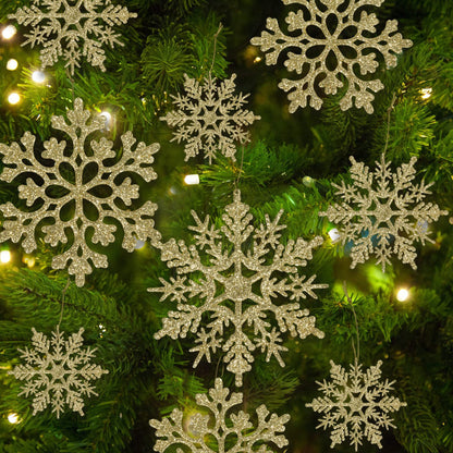 Décorations de Noël Flocon de Neige Ensemble Hiver