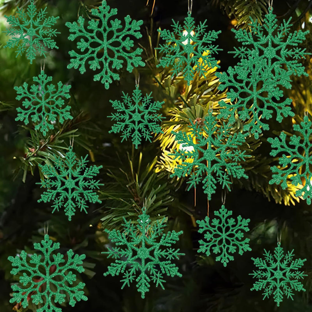 Décorations de Noël Flocon de Neige Ensemble Hiver