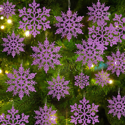 Décorations de Noël Flocon de Neige Ensemble Hiver