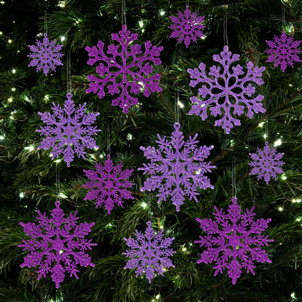 Décorations de Noël Flocon de Neige Ensemble Hiver
