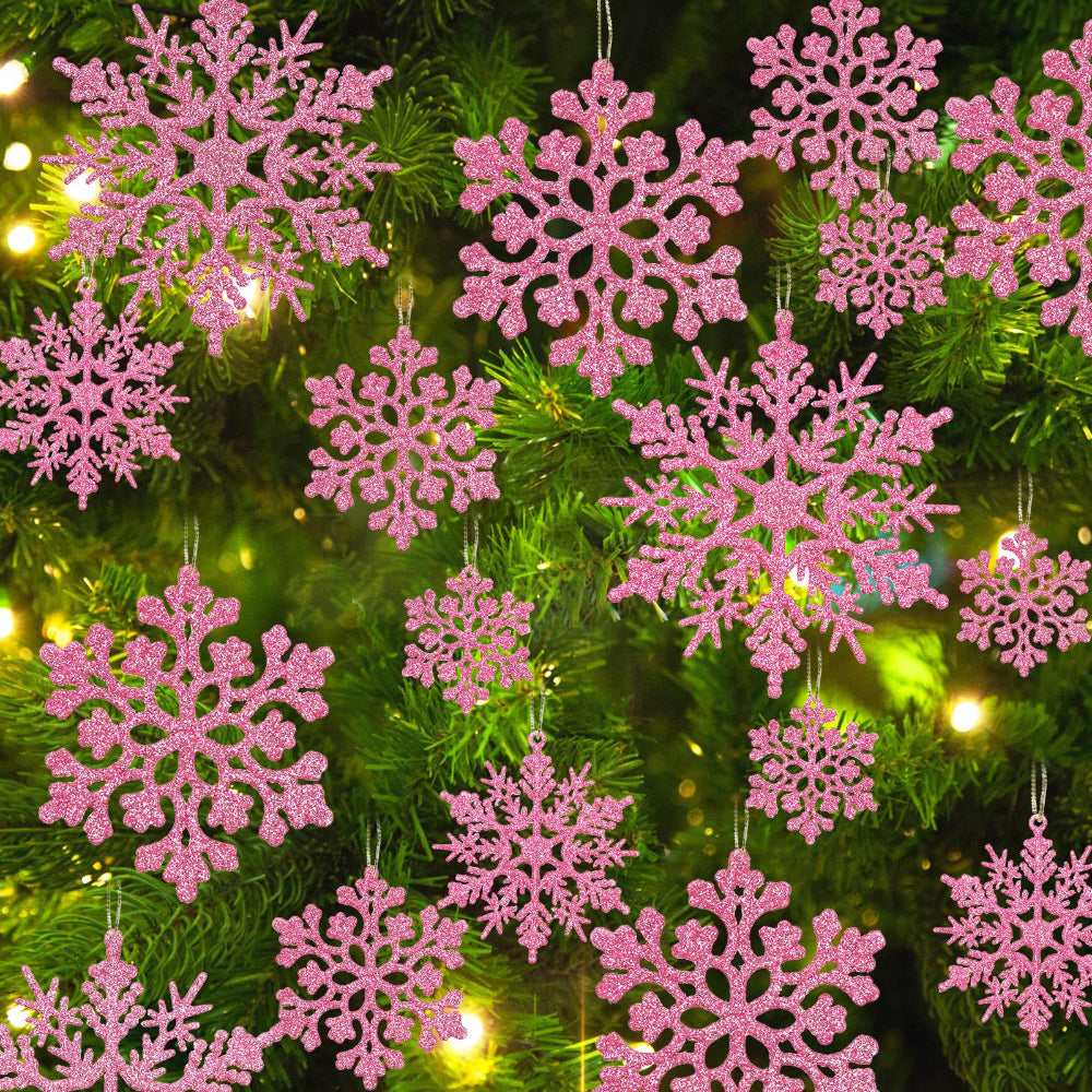 Décorations de Noël Flocon de Neige Ensemble Hiver