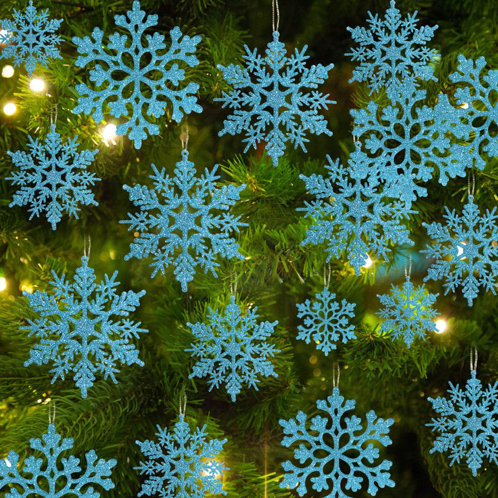 Décorations de Noël Flocon de Neige Ensemble Hiver