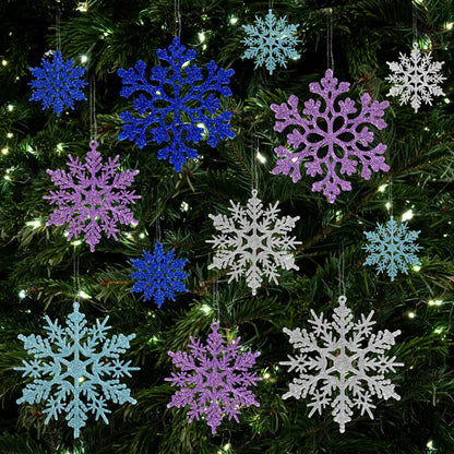 Décorations de Noël Flocon de Neige Ensemble Hiver
