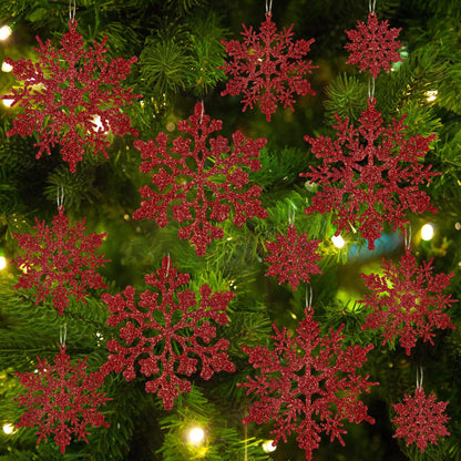 Décorations de Noël Flocon de Neige Ensemble Hiver