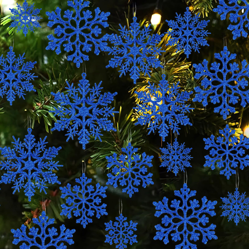 Décorations de Noël Flocon de Neige Ensemble Hiver