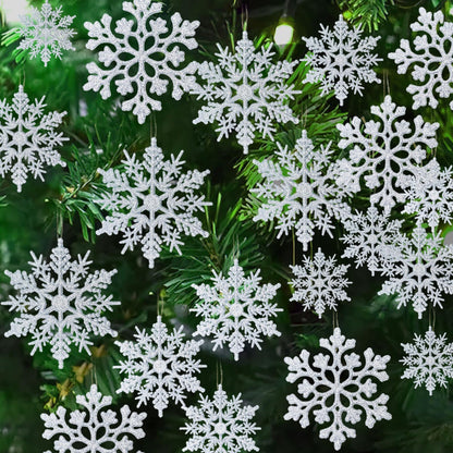 Décorations de Noël Flocon de Neige Ensemble Hiver