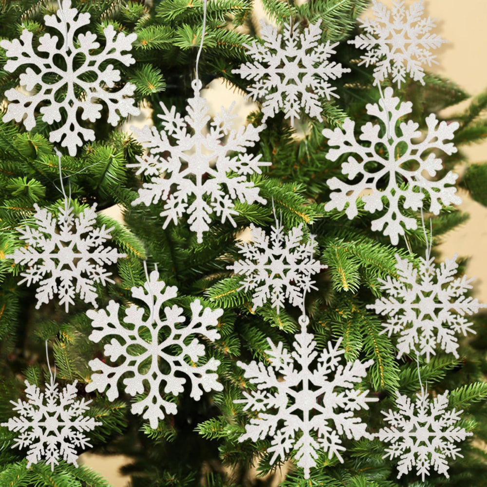 Décorations de Noël Flocon de Neige Ensemble Hiver