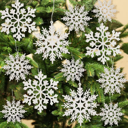 Décorations de Noël Flocon de Neige Ensemble Hiver