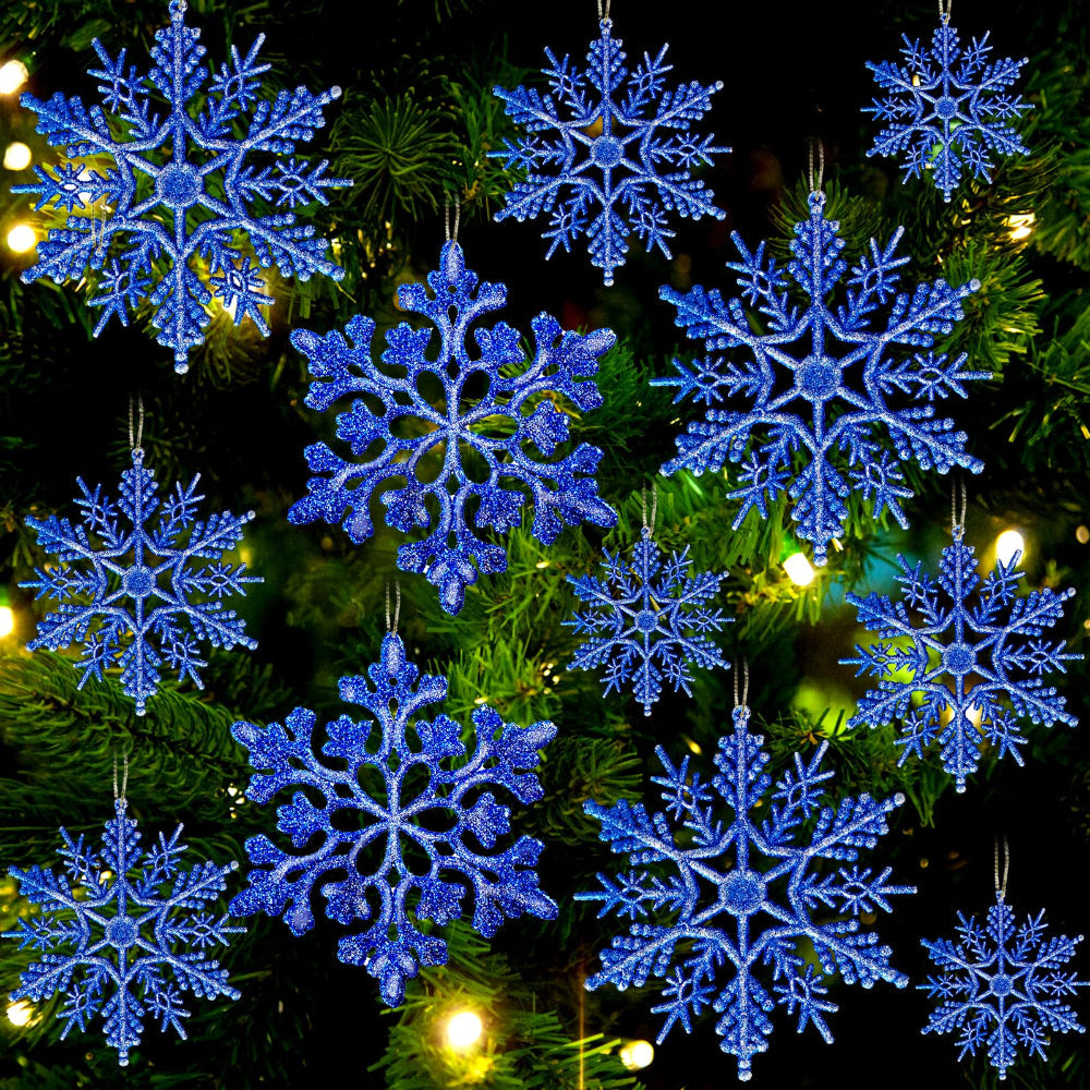 Décorations de Noël Flocon de Neige Ensemble Hiver