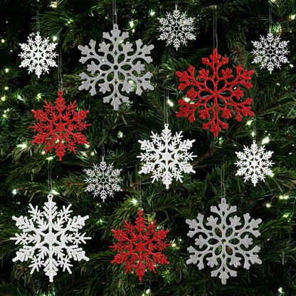 Décorations de Noël Flocon de Neige Ensemble Hiver