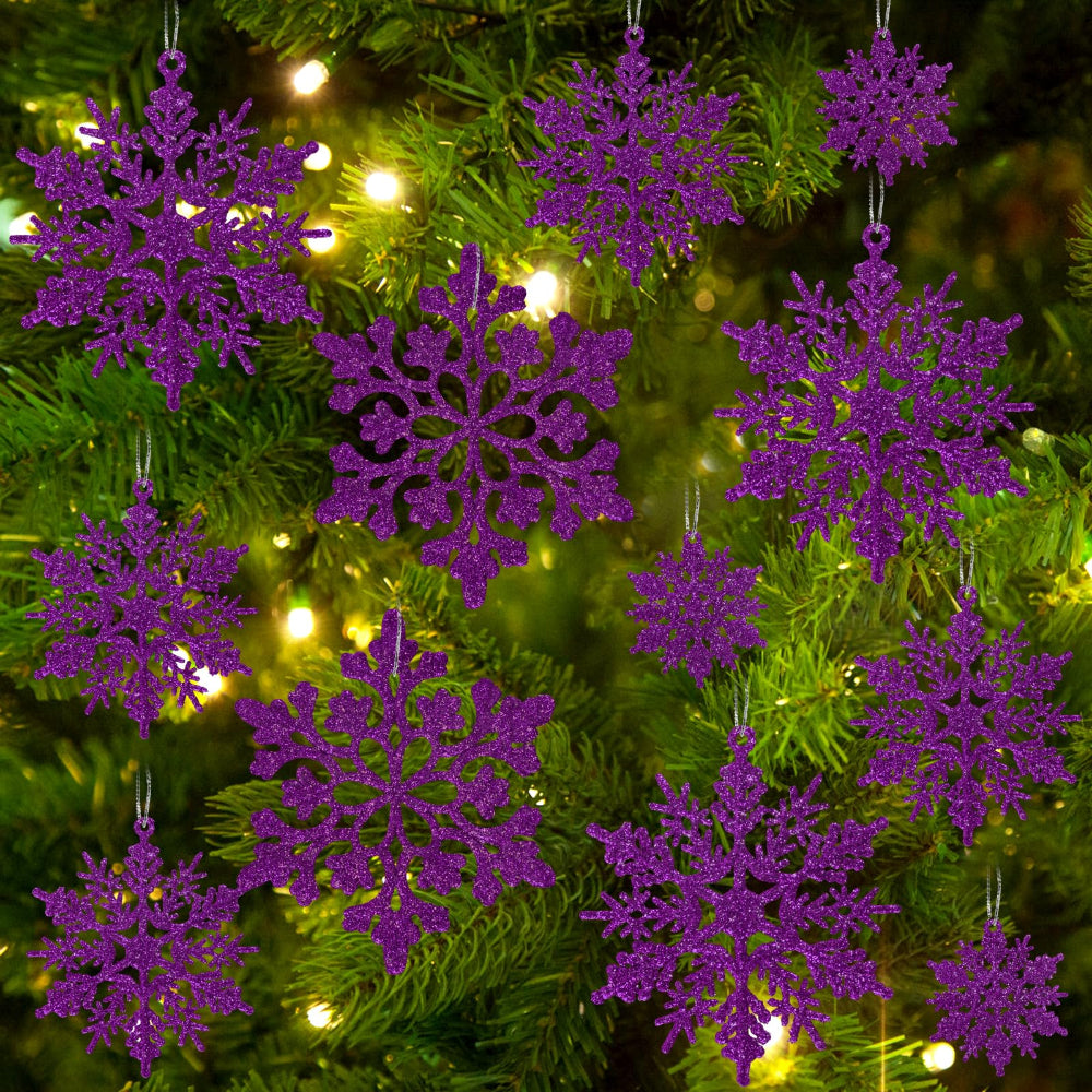 Décorations de Noël Flocon de Neige Ensemble Hiver