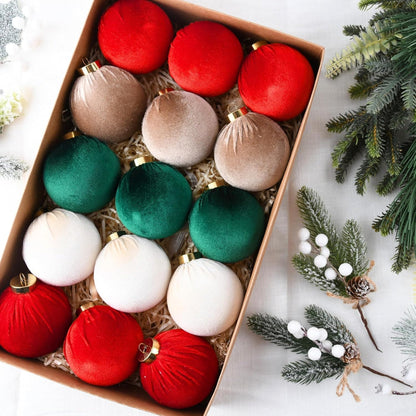 Décorations de Noël Boules Ornées Texturées