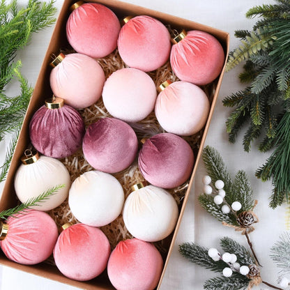 Décorations de Noël Boules Ornées Texturées