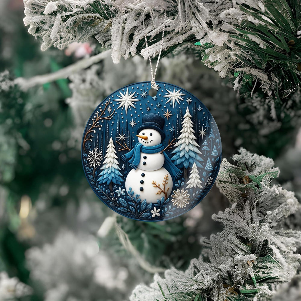 Décorations de Noël Homme de Neige en Acrylique