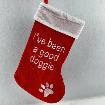 Chaussettes de Noël pour Animaux Drôles Père Noël Empreintes de Pattes