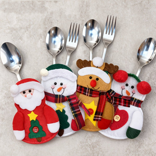 Décoration de Table de Noël Accessoires de Coutellerie Colorés - BlxckFR