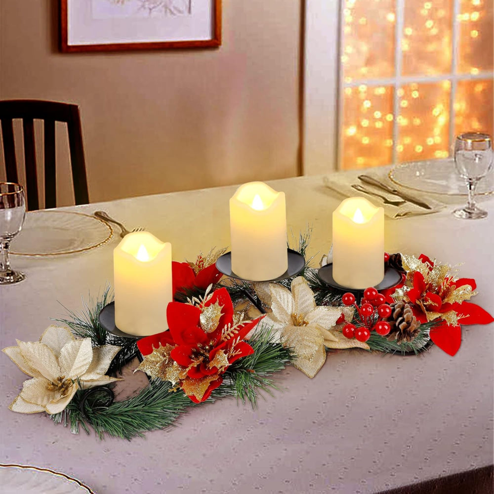 Décoration de Noël Lumineuse Bougies LED - BlxckFR