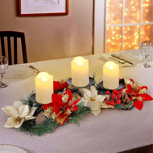 Décoration de Noël Lumineuse Bougies LED - BlxckFR
