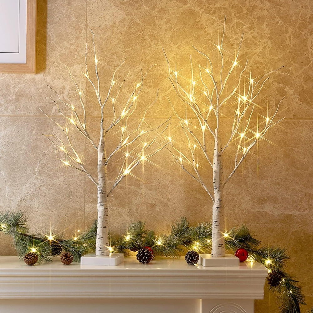 Arbre de Noël LED Blanc Décoration de Table Lumineuse - BlxckFR