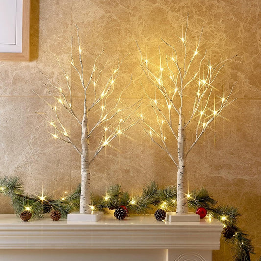 Arbre de Noël LED Blanc Décoration de Table Lumineuse - BlxckFR